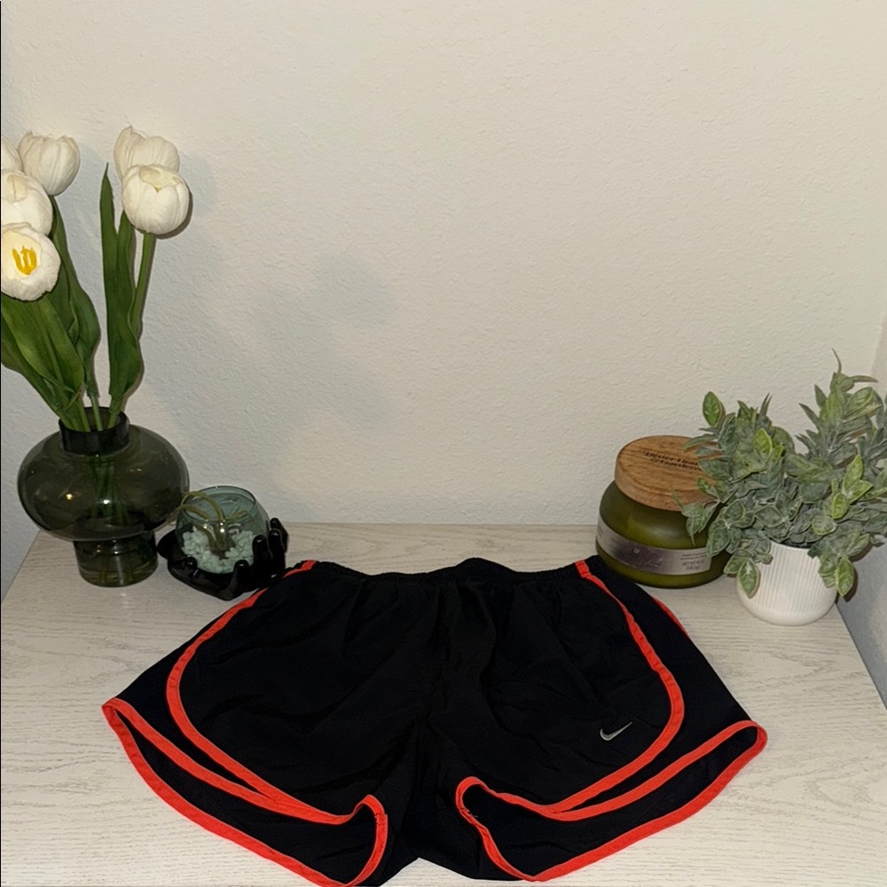 Nike black DRI-FIT shorts with neon trim size small